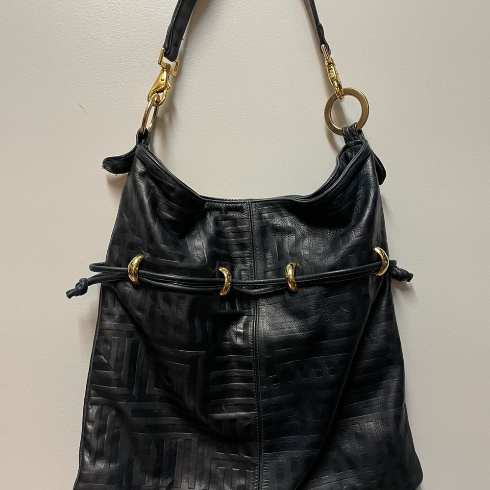 Andre Oliver Black Leather Bag